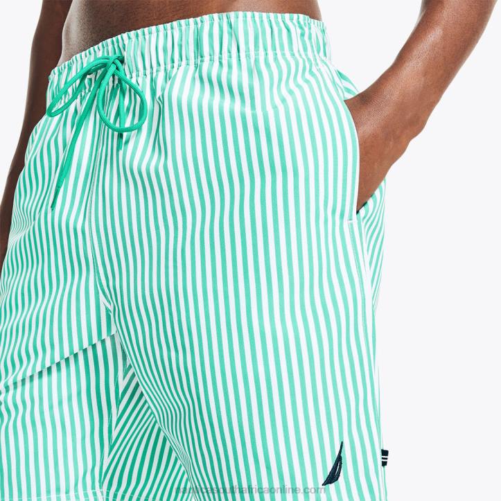 Dark Dill MenSustainably Crafted 8\" Printed Quick-Dry Swim Nautica 6LZP462