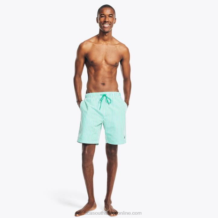 Dark Dill MenSustainably Crafted 8\" Printed Quick-Dry Swim Nautica 6LZP462
