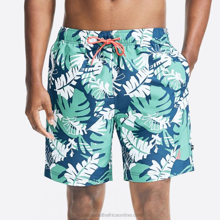 Estate Blue Men8" Big & Tall Sustainably Crafted Printed Quick-Dry Swim Nautica 6LZP238