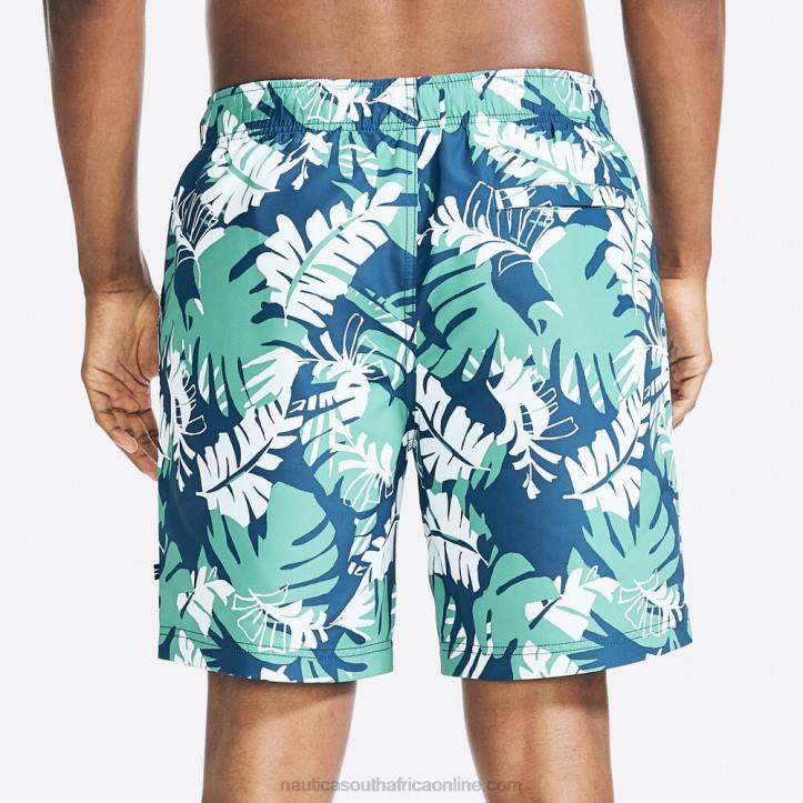 Estate Blue Men8\" Big & Tall Sustainably Crafted Printed Quick-Dry Swim Nautica 6LZP238
