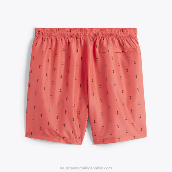 Glory Red MenBig & Tall Anchor Print Quick-Dry Swim Nautica 6LZP521