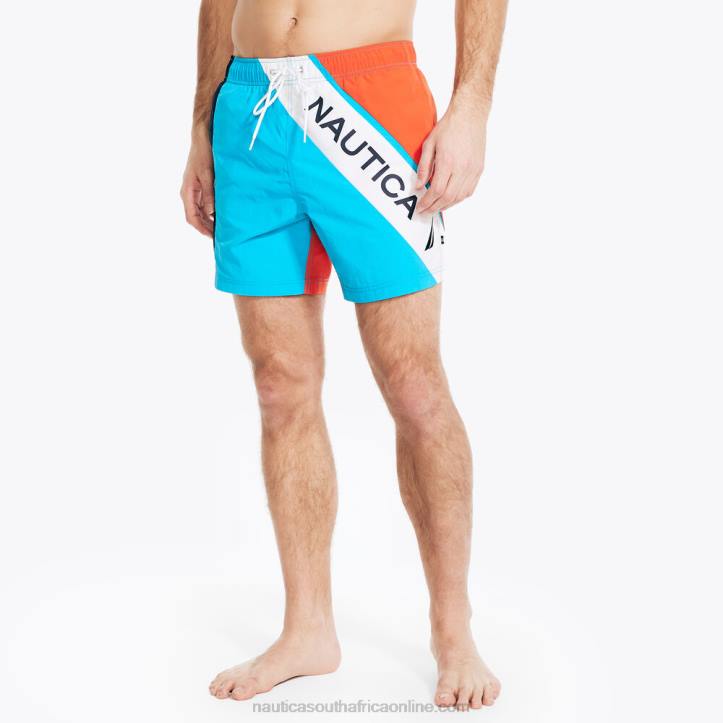 Hawaiian Ocean Men6" Colorblock Quick-Dry Swim Nautica 6LZP618