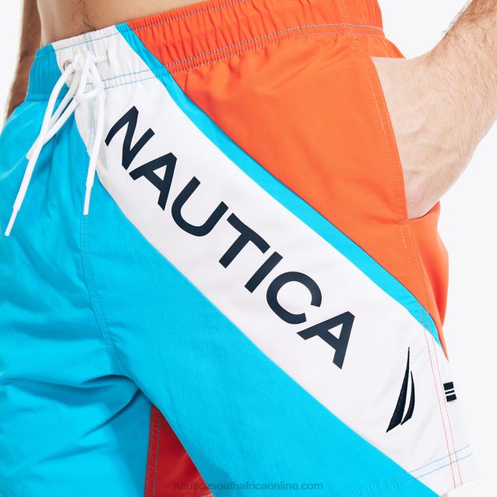 Hawaiian Ocean Men6\" Colorblock Quick-Dry Swim Nautica 6LZP618
