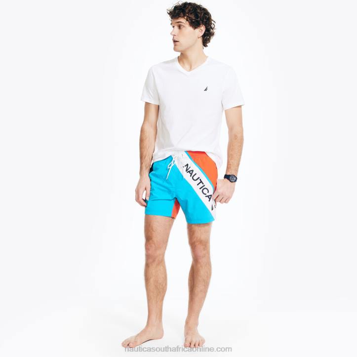 Hawaiian Ocean Men6\" Colorblock Quick-Dry Swim Nautica 6LZP618