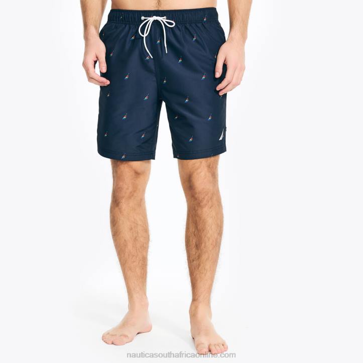 Navy MenPride Sustainably Crafted 8" J-Class Print Swim Nautica 6LZP259