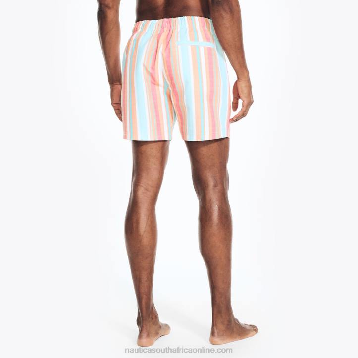 Orchid Pink MenSustainably Crafted 6\" Vertical Stripe Quick-Dry Swim Nautica 6LZP159