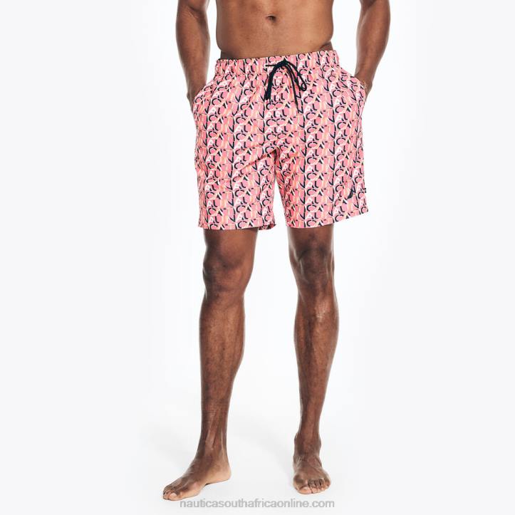 Teaberry MenSustainably Crafted 8" Logo Quick-Dry Swim Nautica 6LZP444