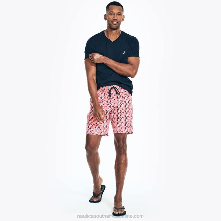 Teaberry MenSustainably Crafted 8\" Logo Quick-Dry Swim Nautica 6LZP444