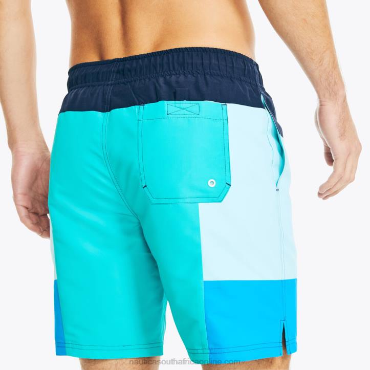 Tropic Jade MenSustainably Crafted 8\" Colorblock Quick-Dry Swim Nautica 6LZP456