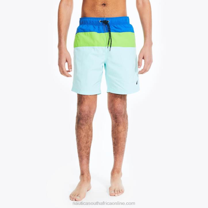 True Navy MenBig & Tall Tri-Block Quick-Dry Swim Nautica 6LZP397