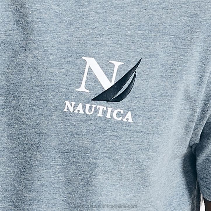 Anchor Blue Heather MenBig & Tall Sustainably Crafted Sailing Division Graphic T-Shirt Nautica 6LZP654