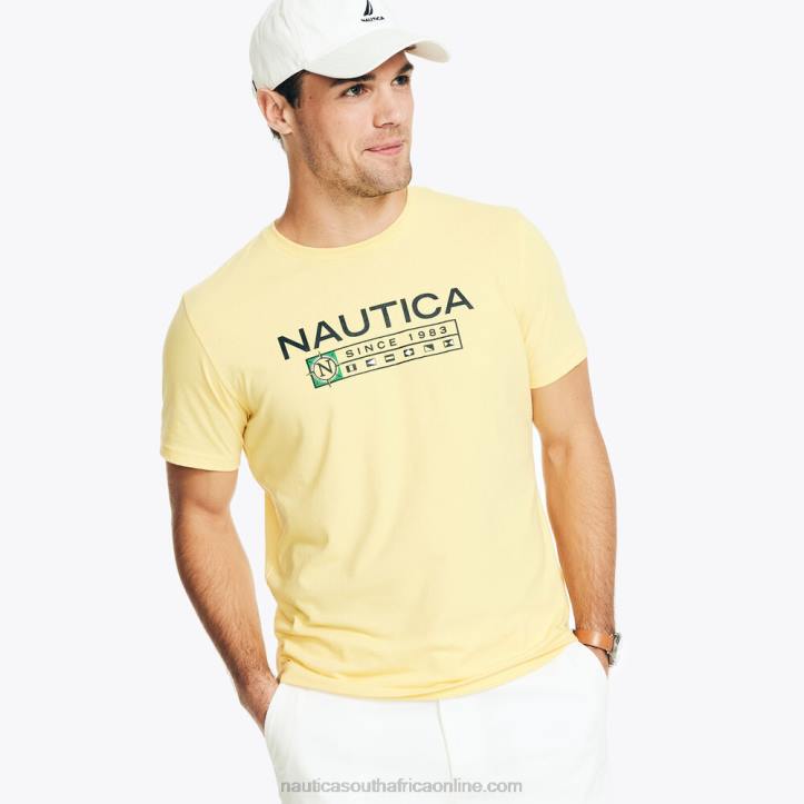 Aspen Gold MenSustainably Crafted Logo Graphic T-Shirt Nautica 6LZP523