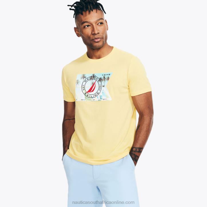 Aspen Gold MenSustainably Crafted Sailing Graphic T-Shirt Nautica 6LZP490