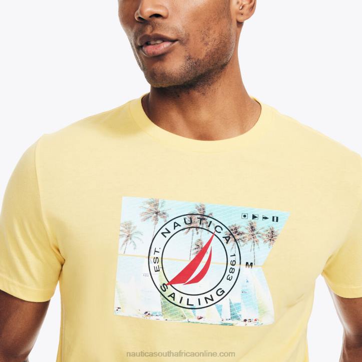 Aspen Gold MenSustainably Crafted Sailing Graphic T-Shirt Nautica 6LZP490
