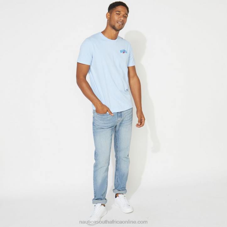 Azure Blue MenBig & Tall Sailor Print T-Shirt Nautica 6LZP728