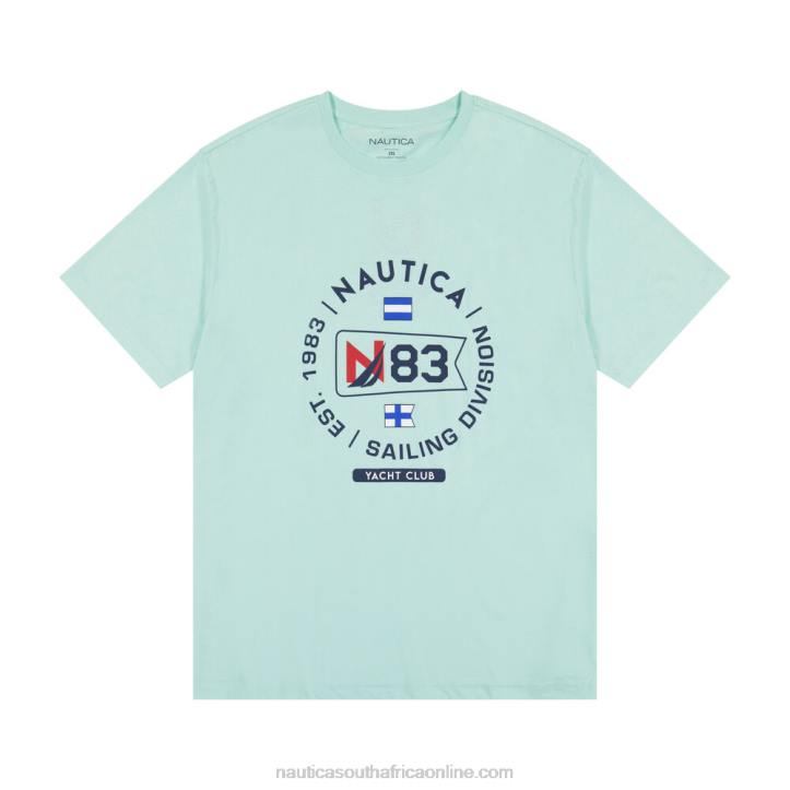 Azure Blue MenBig & Tall Sustainably Crafted Graphic T-Shirt Nautica 6LZP598