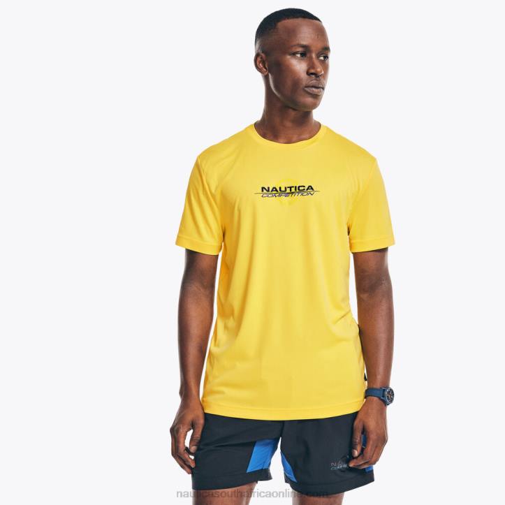 Blazing Yellow MenCompetition Sustainably Crafted Logo T-Shirt Nautica 6LZP367