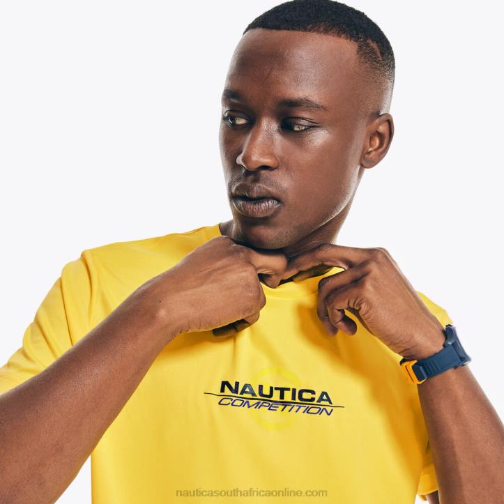 Blazing Yellow MenCompetition Sustainably Crafted Logo T-Shirt Nautica 6LZP367