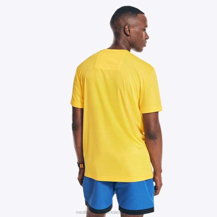 Blazing Yellow MenCompetition Sustainably Crafted Logo T-Shirt Nautica 6LZP367