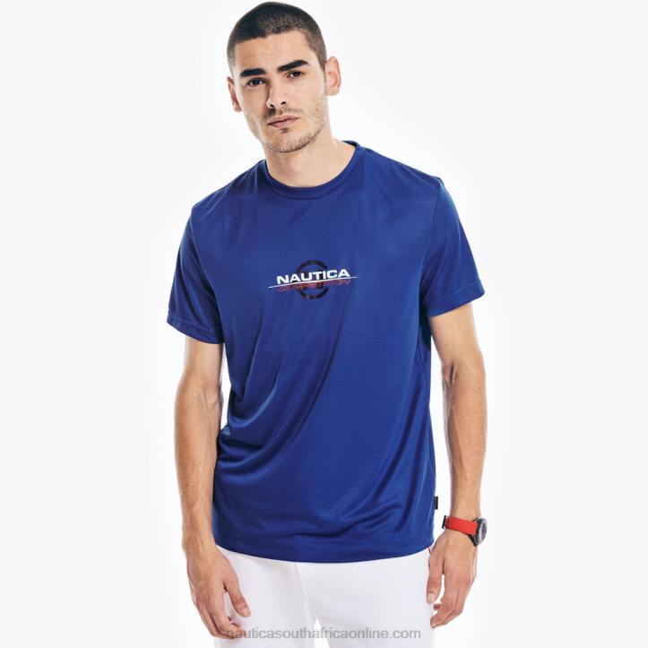 Bright Cobalt MenBig & Tall Sustainably Crafted Competition Logo T-Shirt Nautica 6LZP512
