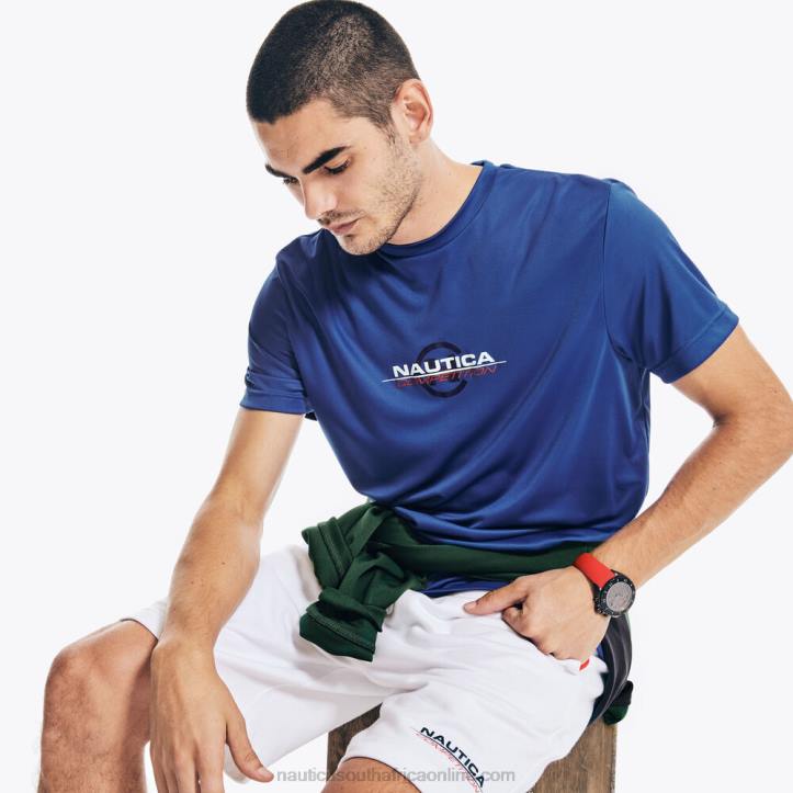 Bright Cobalt MenBig & Tall Sustainably Crafted Competition Logo T-Shirt Nautica 6LZP512