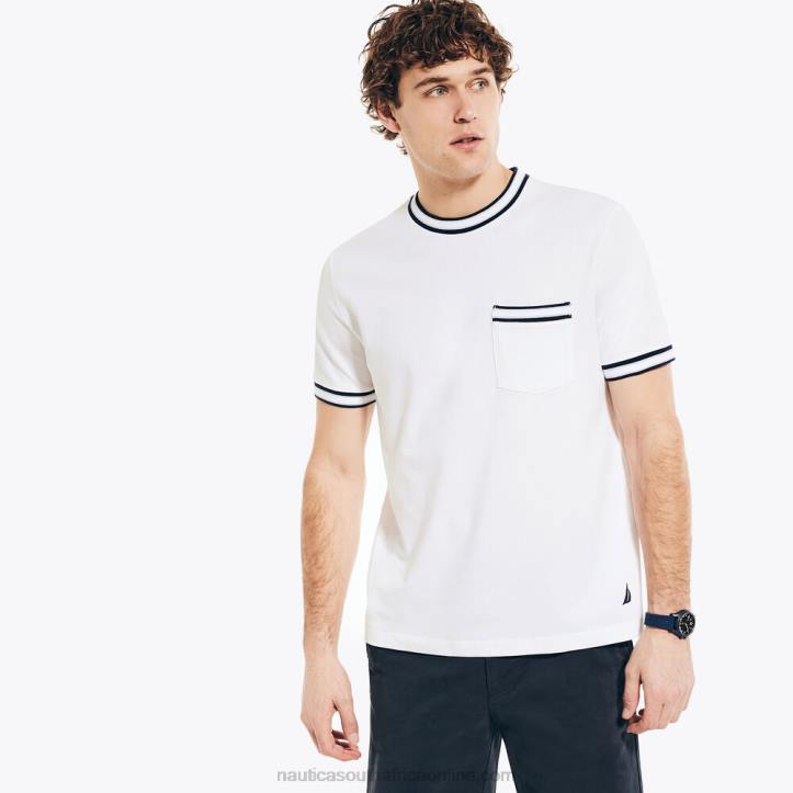 Bright White MenBig & Tall Crewneck Pocket T-Shirt Nautica 6LZP357