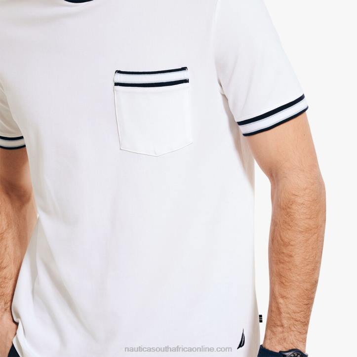 Bright White MenBig & Tall Crewneck Pocket T-Shirt Nautica 6LZP357