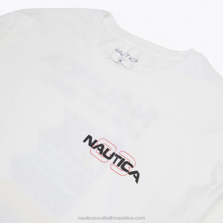 Bright White MenBig & Tall Sustainably Crafted Competition Graphic Long-Sleeve T-Shirt Nautica 6LZP492