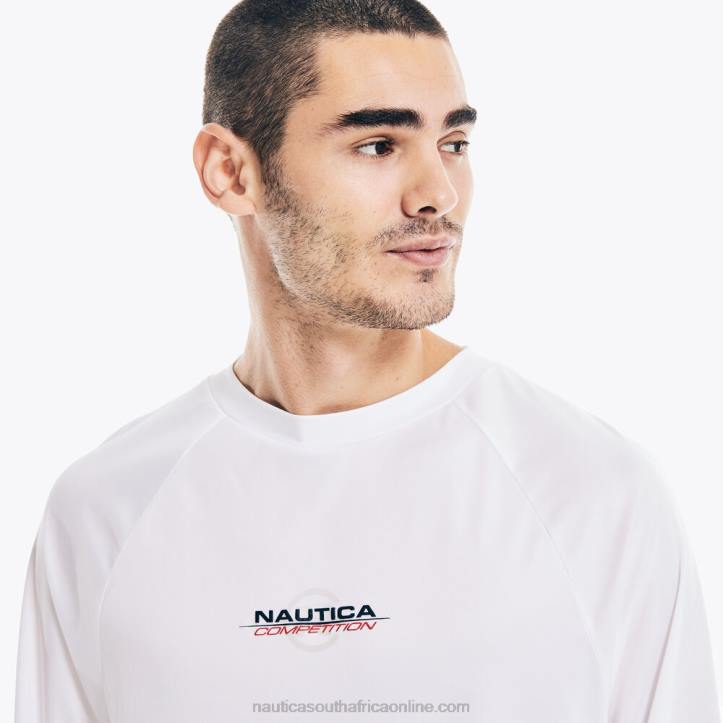 Bright White MenCompetition Sustainably Crafted Long-Sleeve T-Shirt Nautica 6LZP437