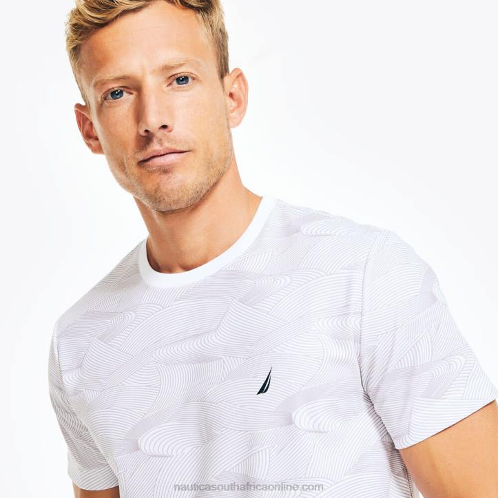 Bright White MenNavtech Sustainably Crafted Printed T-Shirt Nautica 6LZP418