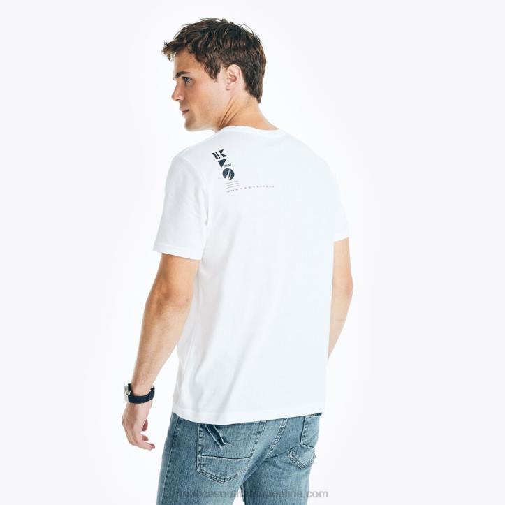 Bright White MenSustainably Crafted 1983 Graphic T-Shirt Nautica 6LZP64
