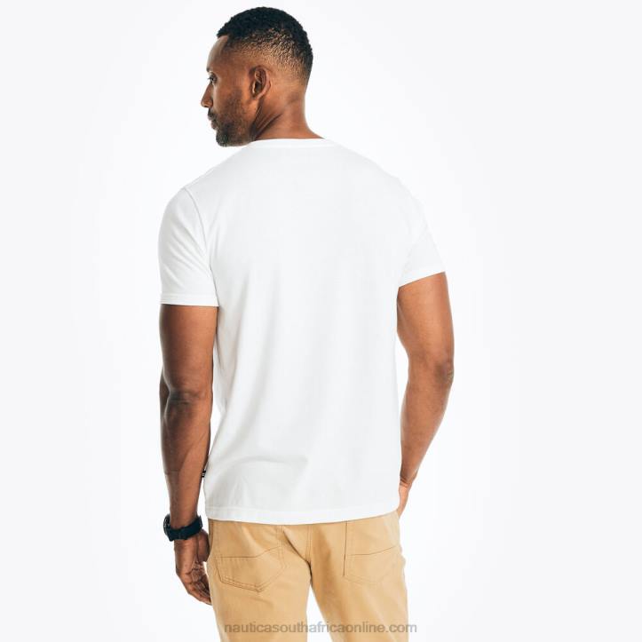 Bright White MenSustainably Crafted Lighthouse Graphic T-Shirt Nautica 6LZP95