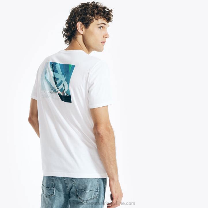 Bright White MenSustainably Crafted N83 Graphic T-Shirt Nautica 6LZP434