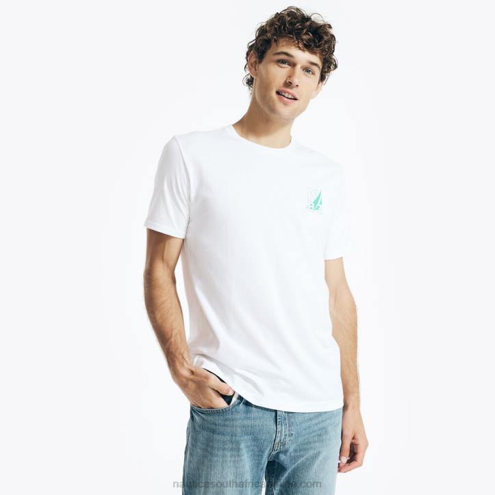 Bright White MenSustainably Crafted N83 Graphic T-Shirt Nautica 6LZP434