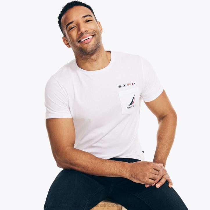 Bright White MenSustainably Crafted N-83 Logo Graphic T-Shirt Nautica 6LZP616