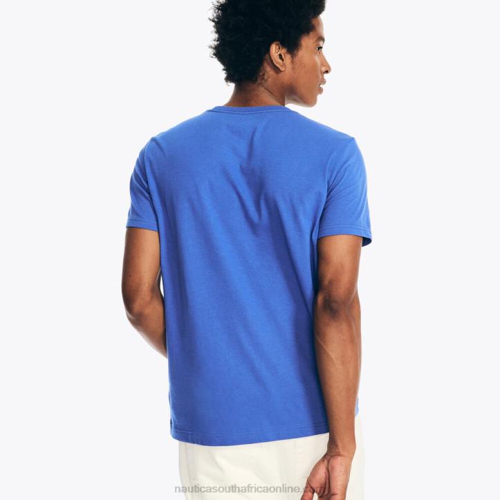 Cobalt Wave MenSustainably Crafted Ocean Vibes Graphic T-Shirt Nautica 6LZP368