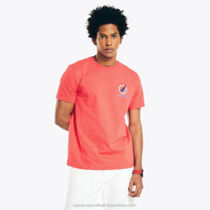 Dark Coral Cape MenOversized J-Class Logo T-Shirt Nautica 6LZP432