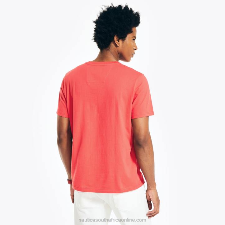 Dark Coral Cape MenOversized J-Class Logo T-Shirt Nautica 6LZP432