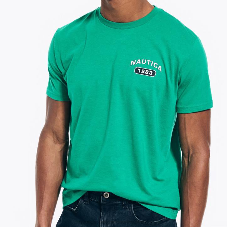 Dark Dill MenSustainably Crafted Yacht Club Graphic T-Shirt Nautica 6LZP507