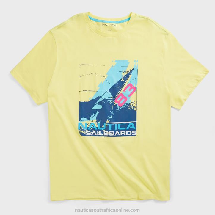 Dusty Honey Gold MenBig & Tall Sailboard Graphic T-Shirt Nautica 6LZP687