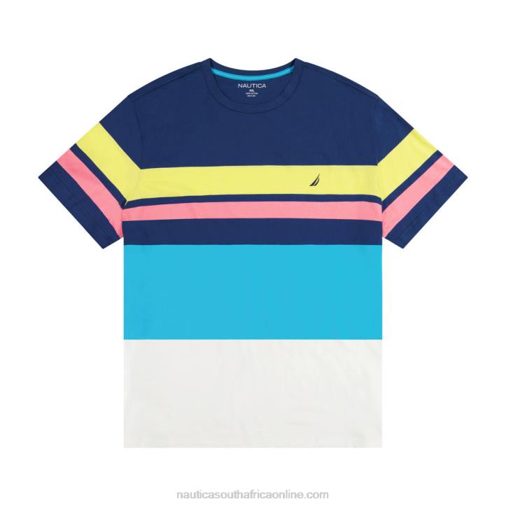 Estate Blue MenBig & Tall Colorblock Striped T-Shirt Nautica 6LZP651