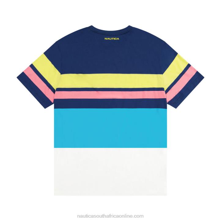 Estate Blue MenBig & Tall Colorblock Striped T-Shirt Nautica 6LZP651