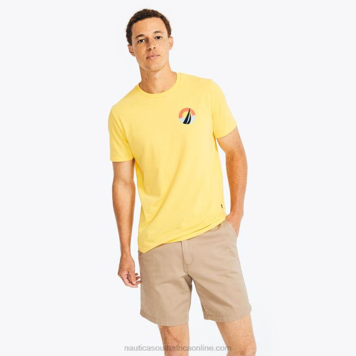 French Vanilla MenBig & Tall Sustainably Crafted Surf Graphic T-Shirt Nautica 6LZP582