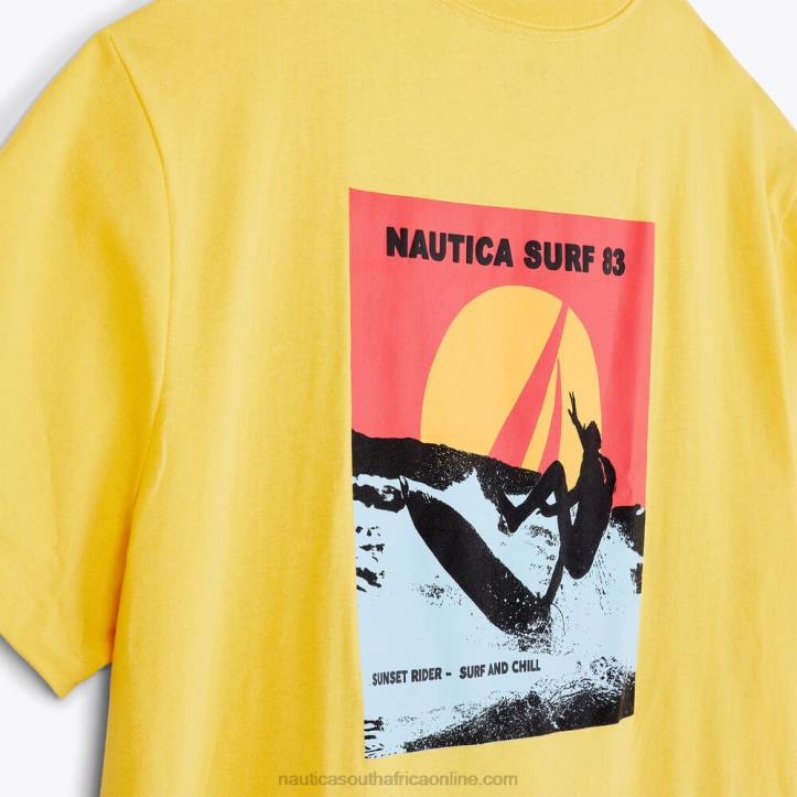 French Vanilla MenBig & Tall Sustainably Crafted Surf Graphic T-Shirt Nautica 6LZP582