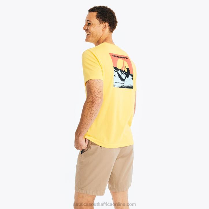 French Vanilla MenBig & Tall Sustainably Crafted Surf Graphic T-Shirt Nautica 6LZP582