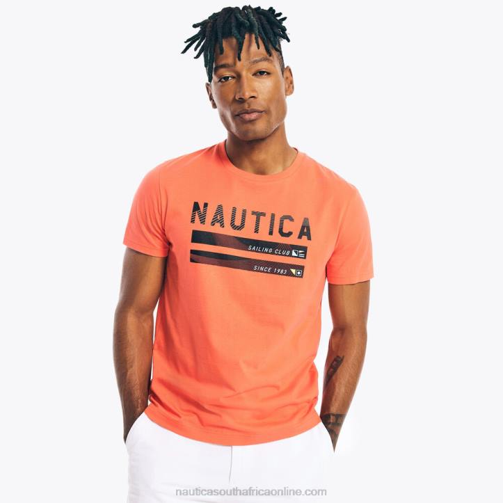 Glory Red MenSustainably Crafted Sailing Club Graphic T-Shirt Nautica 6LZP478