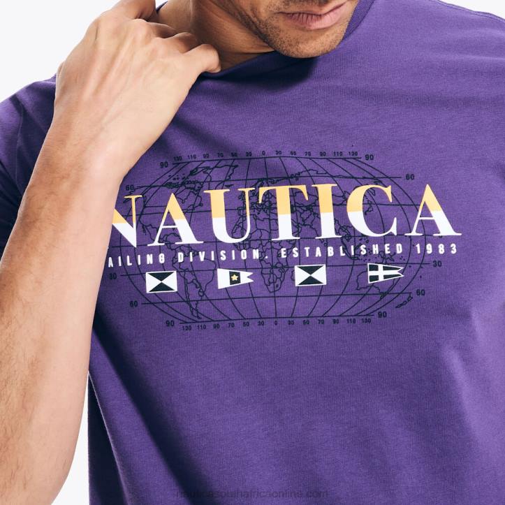 Gold Finch MenSustainably Crafted Sailing Division Graphic T-Shirt Nautica 6LZP96