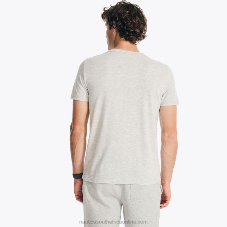 Grey Heather MenSustainably Crafted Ocean Challenge Graphic T-Shirt Nautica 6LZP416