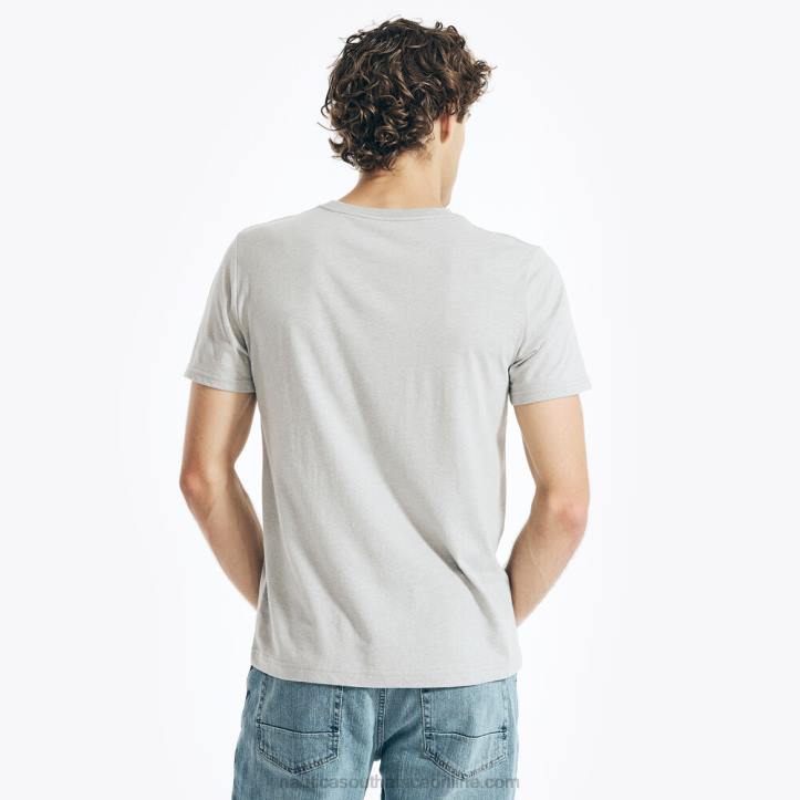Grey Heather MenSustainably Crafted Ocean Regatta Graphic T-Shirt Nautica 6LZP102