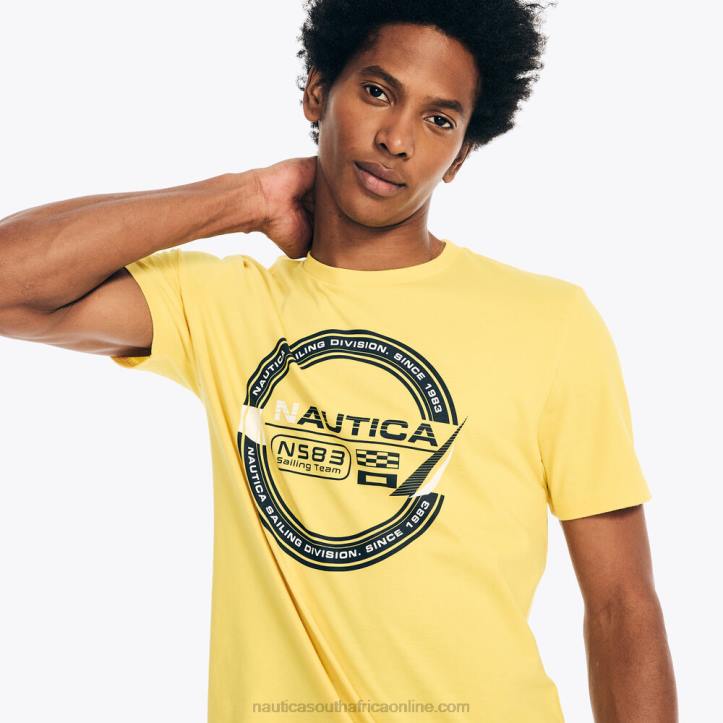 Marigold MenSustainably Crafted Sailing Team Graphic T-Shirt Nautica 6LZP360